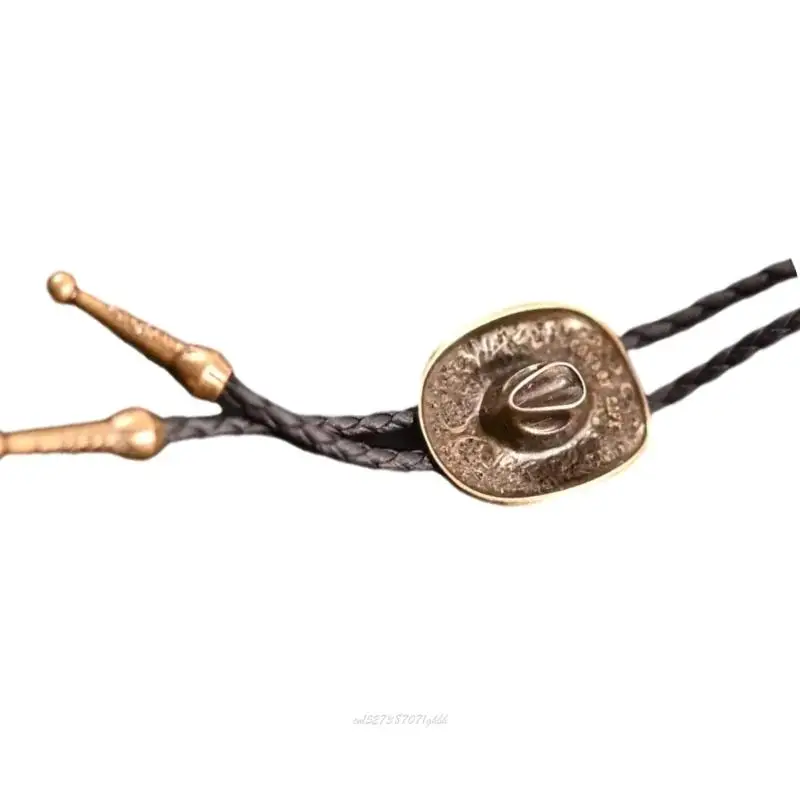 

X5XA Head Pendant Bolo Tie Shirt Collar Chain For Men Women Formal Occasion Wear