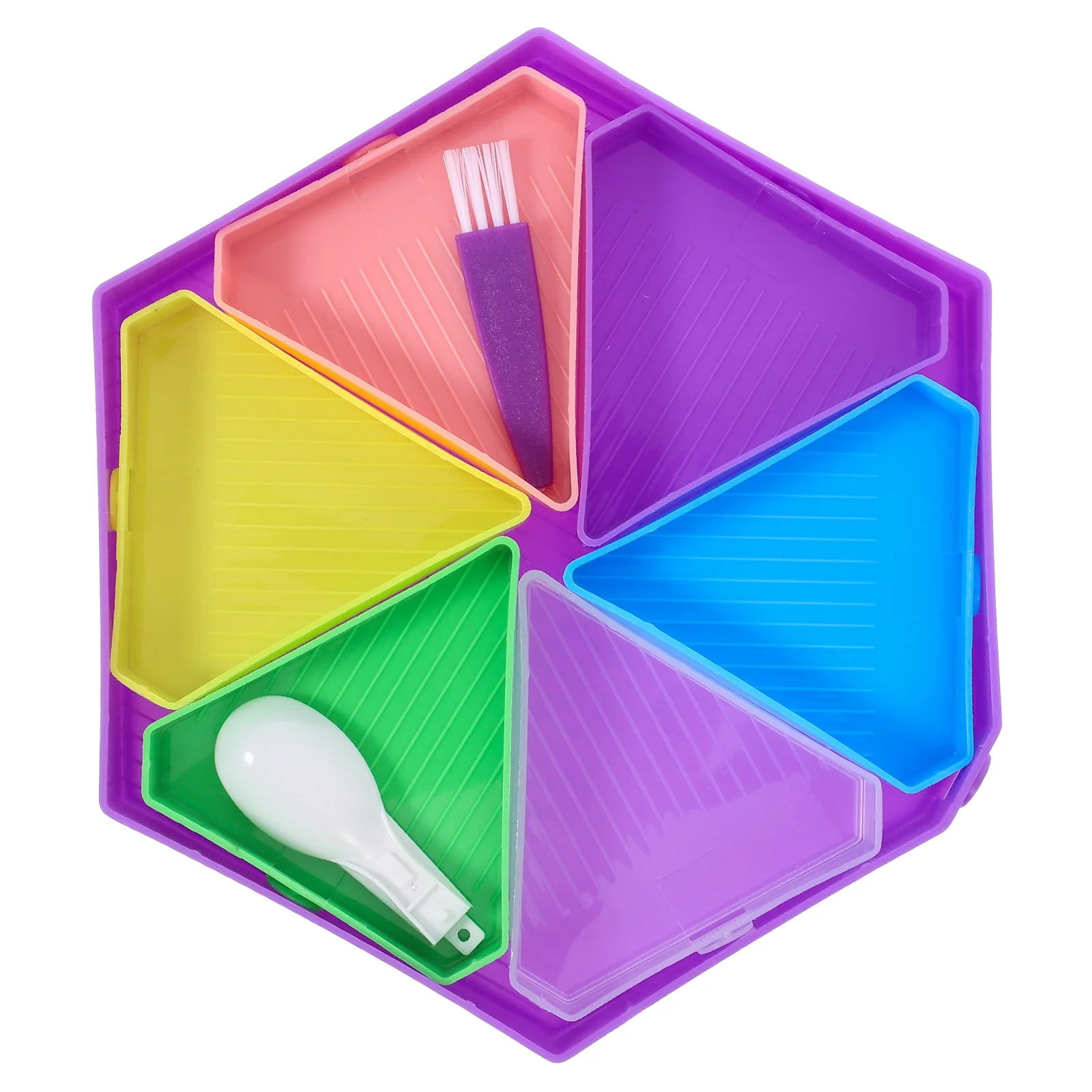 

1 set 1 Set Of Multi-Functional Funnel Diamond Tray, Rhinestone Sorting Storage Plate, Bead Dotting Tool Tray,