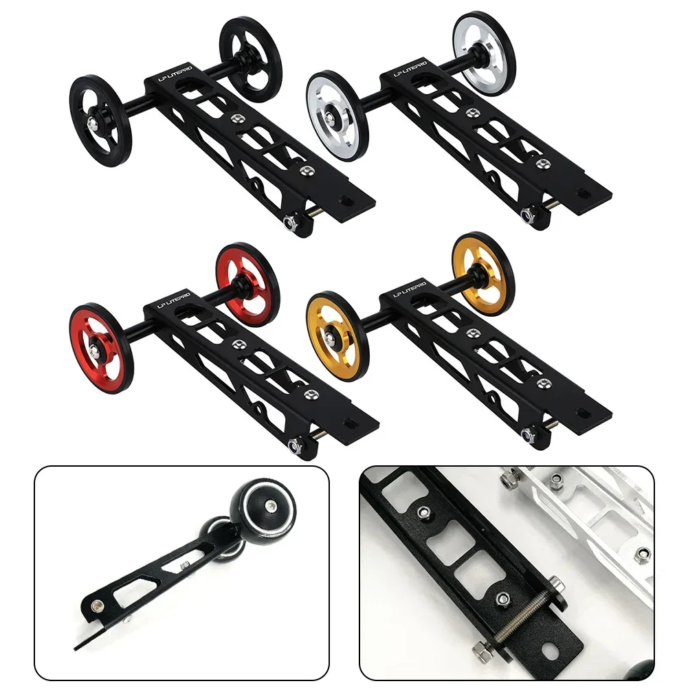 1×Stable And Silent Easy Wheel For RHINE- Birdy- 123 Series Folding Bike Rear Rack Ezwheel Long Lasting Durability