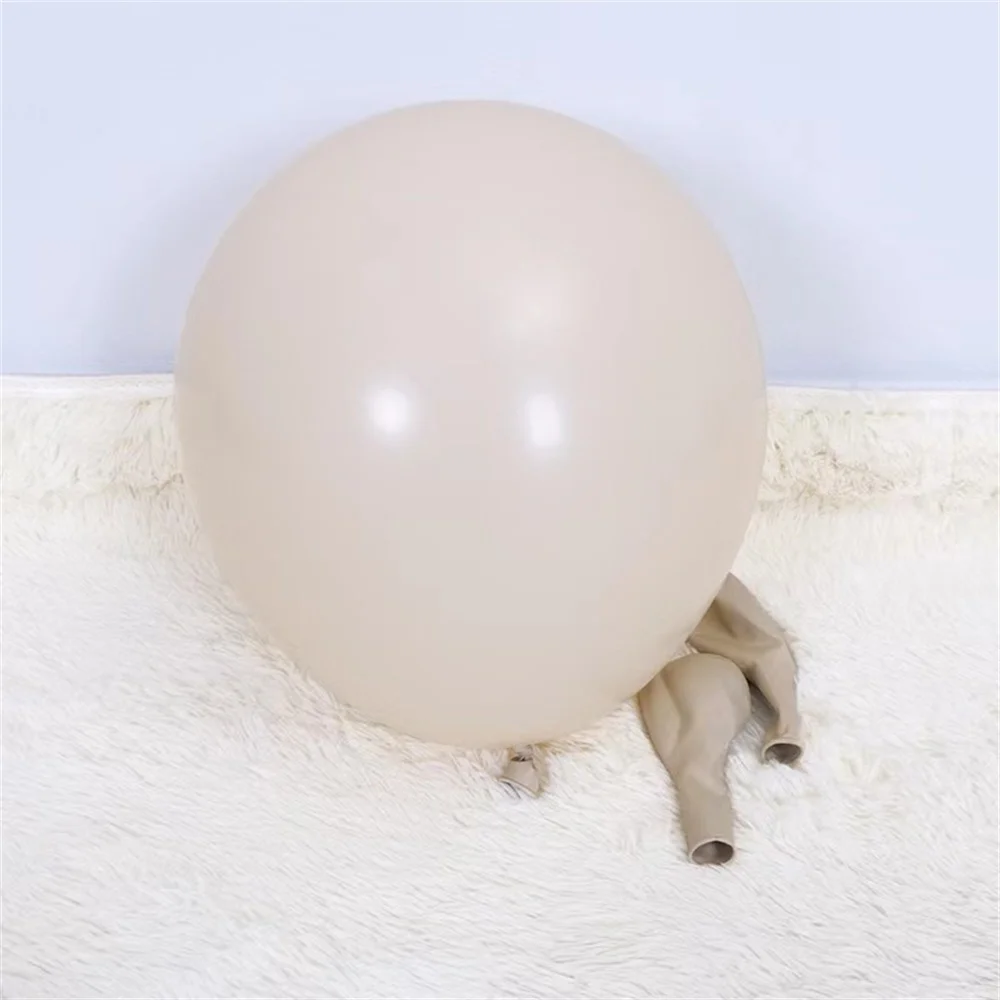 5/10/12/18inch Sand White Balloons Retro Dusty Pink Apricot Sage Green Balloon for Birthday Wedding Party Baby Shower Decoration