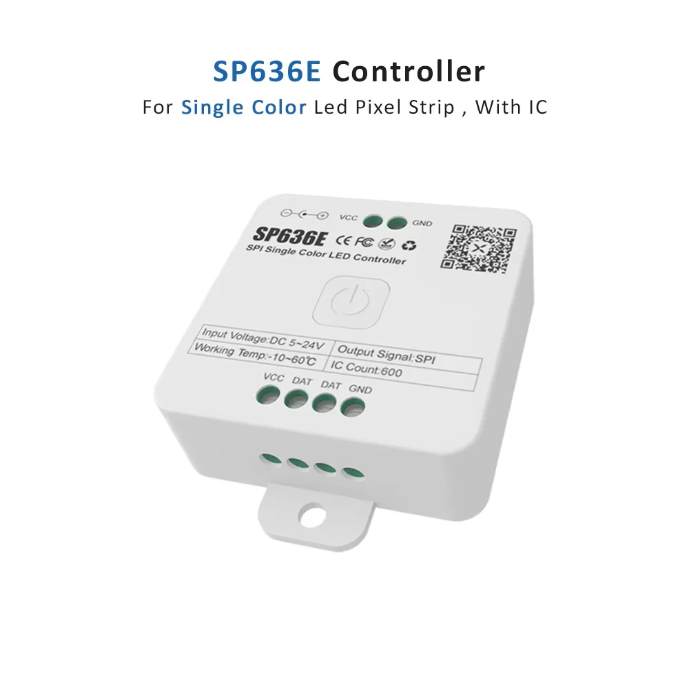LED 5V-24V Smart Bluetooth LED PWM SPI Controller for Pixel WS2812B WS2811 COB 5050 RGB RGBW CCT Strip Light APP Remote Control