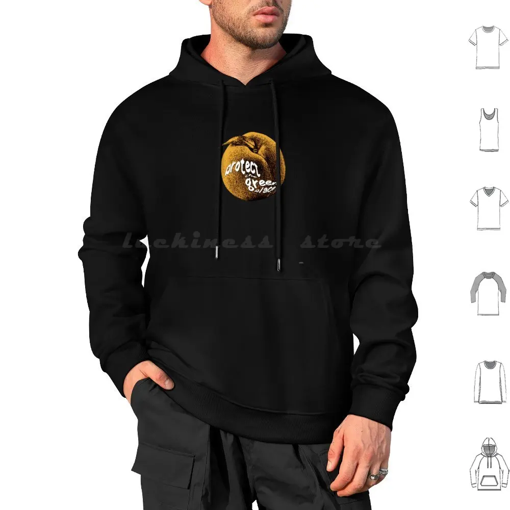

Furiosa Mad Max Saga Inspired Protect The Green Place Peach Only Hoodie cotton Long Sleeve Mad Max Yellow Teddy Bear