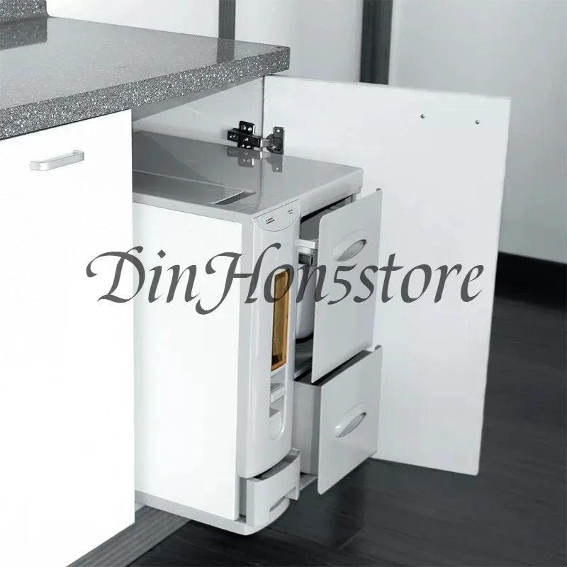 Embedded kitchen rice noodle storage cabinet, noodle box, smart rice bucket, insect-proof rice box, cabinet drawer type grain