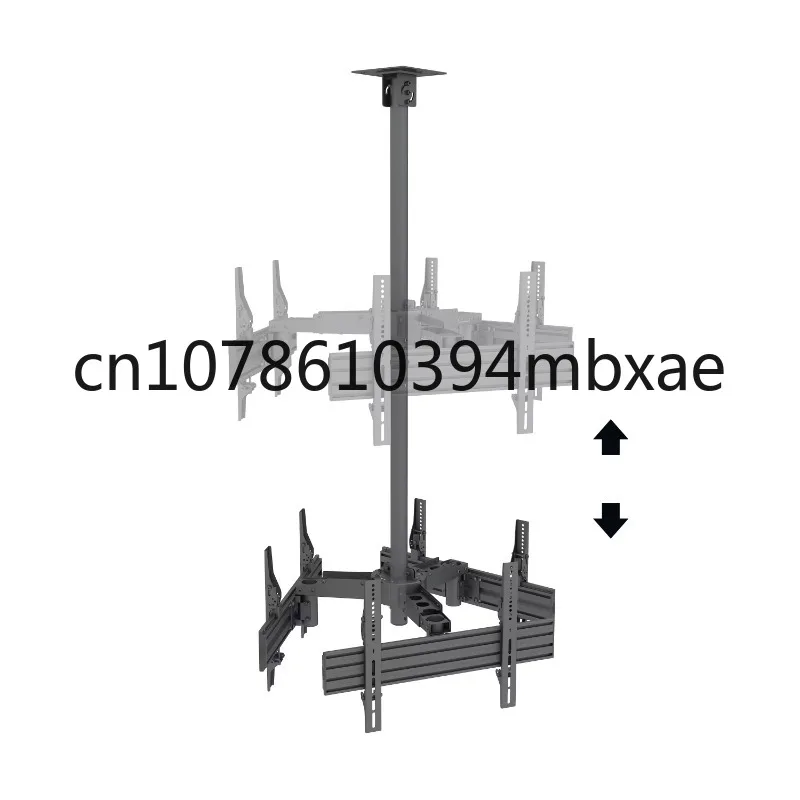 

Сверхмощный поворотный тройной потолочный кронштейн с поворотом на 90 градусов и 65 дюймовым удлинителем