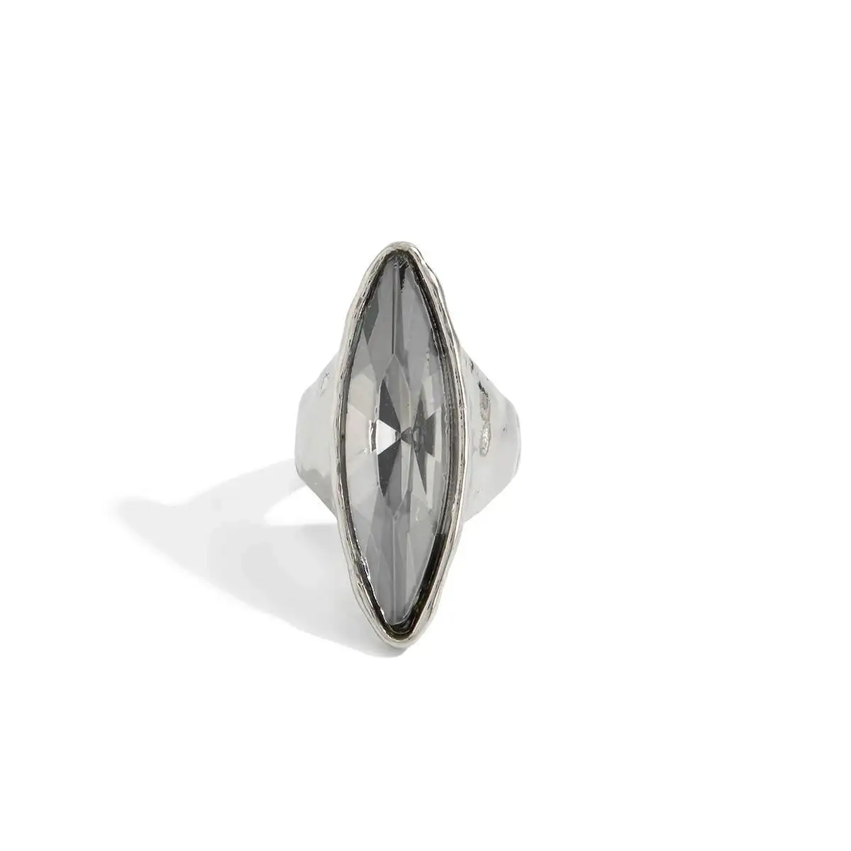 SHIXIN 8 Styles Trendy Crystal Rhinestone Rings Women Retro Simple Irregular Geometric Acrylic Knuckle Rings Jewelry Accessories