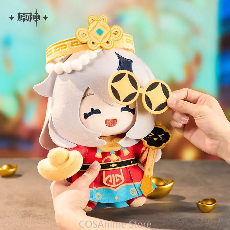 

Official Genshin Impact Little God of Wealth Paimon Plush Cute Cartoon Figure Soft Stuffed Anime Game Collection Gift For Fans