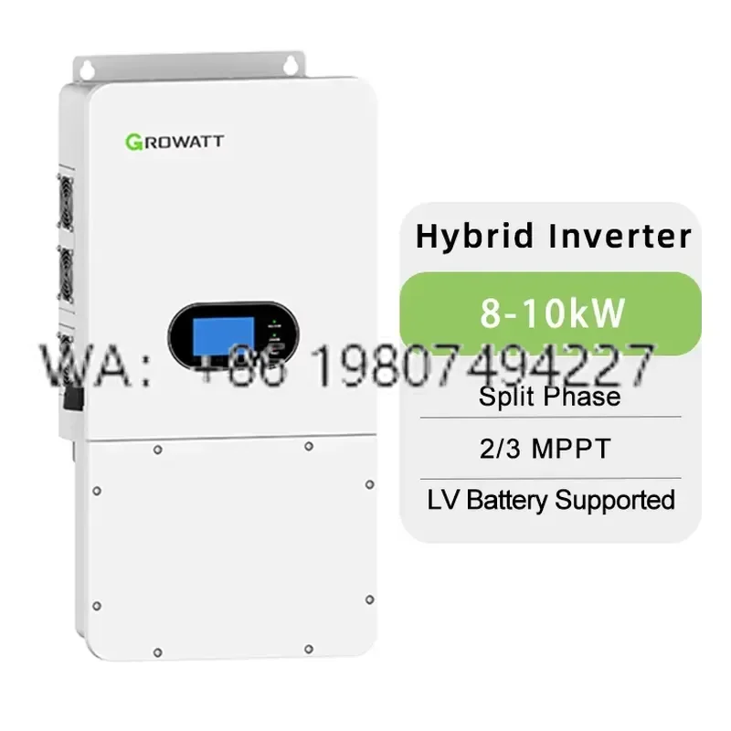 for Growatt Hybrid Inverter SPH 8000 10000TL HU US IP65 Split Phase Stackable Solar Power System