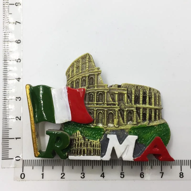 Resin 3d Fridge Magnets Italy Toscana,Leaning Tower of Pisa,Venice, Milan Cathedral Souvenirs Refrigerator Sticker Magnetic