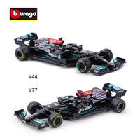 Bburago 1:43 2021 Mercedes F1 W12 E Performance #44#77 Luxury Alloy Vehicle Diecast Cars Model Toy Collection Gift