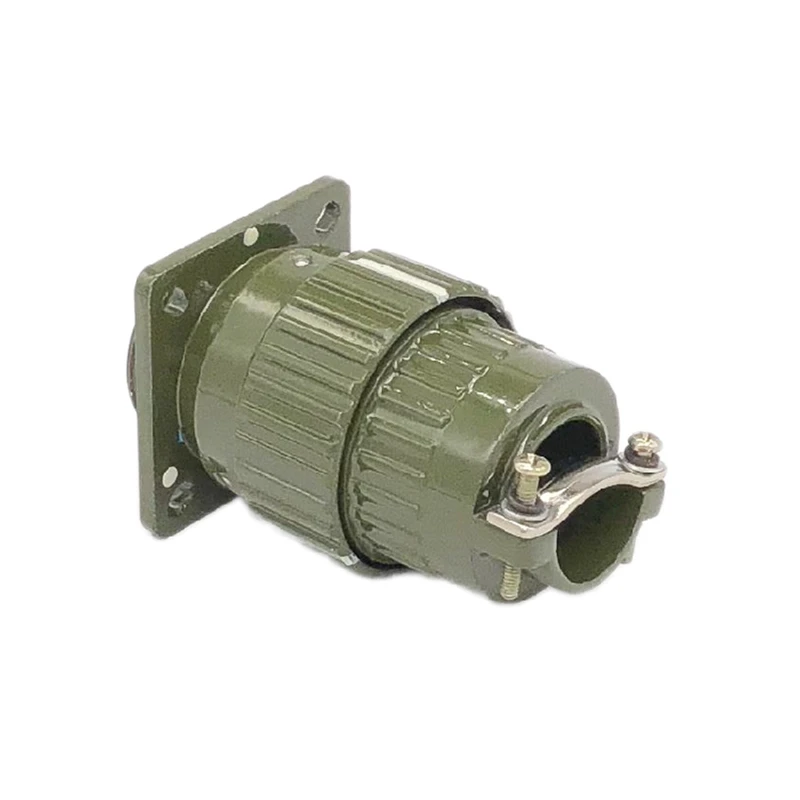 1pc Y28M-4/7/8/10/12/14/19/24/32/37 Pins 28mm Mounted Circular Connector Aviation Plug Socket Army Green