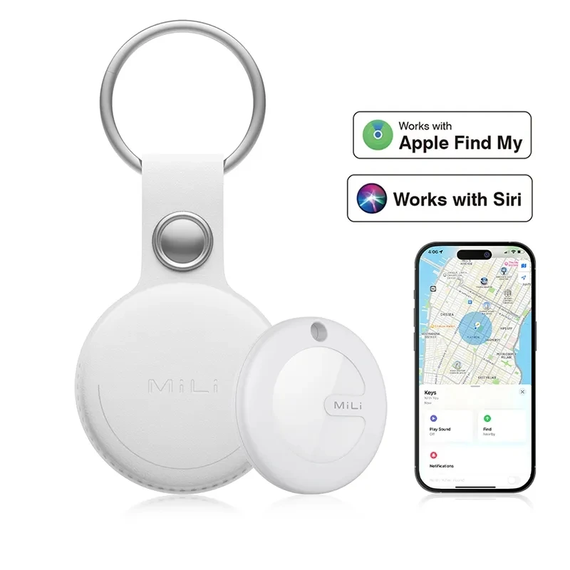 Mitag Key Finder Item Finders MFi Certified Bluetooth GPS Cat Dog Locator Tracker Anti-loss Device Works with Apple Find My