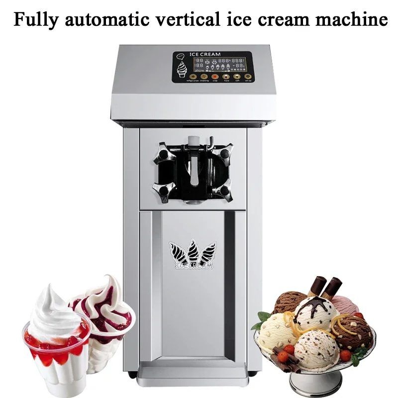 

Настольные машины для изготовления мягкого мороженого, машина для мороженого с одной головкой, торговый автомат для мороженого из нержавеющей стали, 1200 Вт