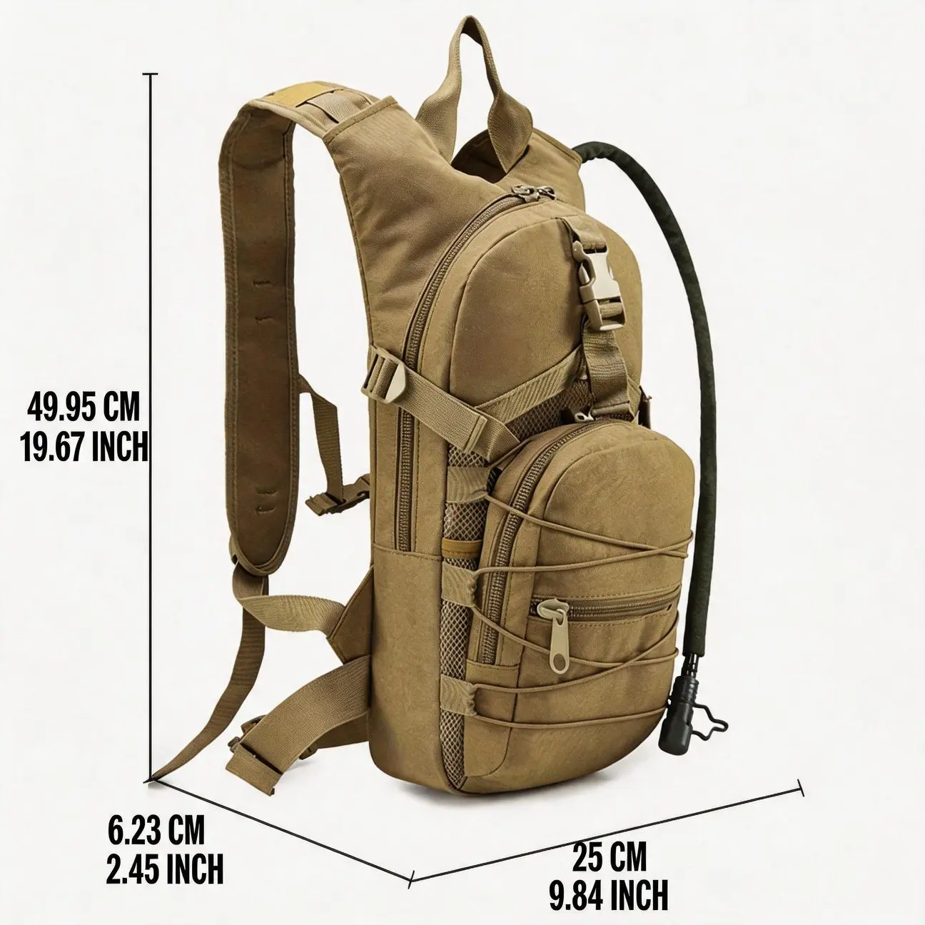 Upgrade Cycling Hiking Mountaineering Backpack Bag With Water Bladder Hose for Gym and Sport