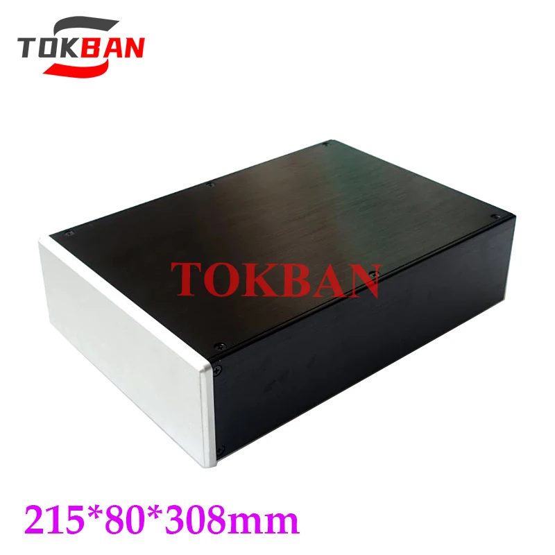 

Tokban Audio STK208 215*80*308mm Aluminum Power Amplifier Chassis Enclosure DIy HIFI Preamplifier Case Shell