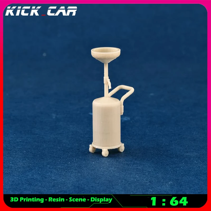 Kickcar 1/64 Workshop เครื่องจักรกลขนาดใหญ่รุ่น Diorama Uncolored เรซิ่นโรงรถฉากซ่อมเครื่องมือตกแต่งจำลองฉาก