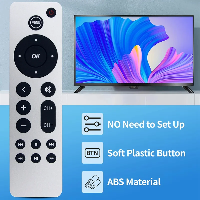 Replace Remote Control For  TV 4K / Gen 1 2 3 4 / HD A2843 A2737 A2169 A1842 A1625 A1427 A1469 A1378 A1218 NO Voice-ABVK