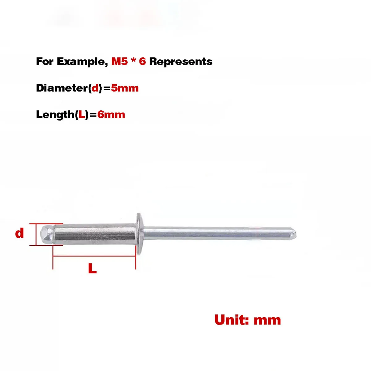 

Aluminum Round Head Blind Rivets/Pull Rivets M2M2.4M3.2-M6