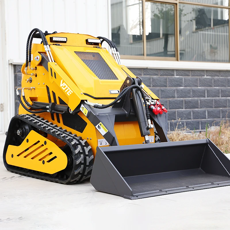 Livraison gratuite chargeuse compacte 500 kg 1000 kg CE EURO5 EPA forte puissance diesel Kubota moteur chargeuse sur pneus