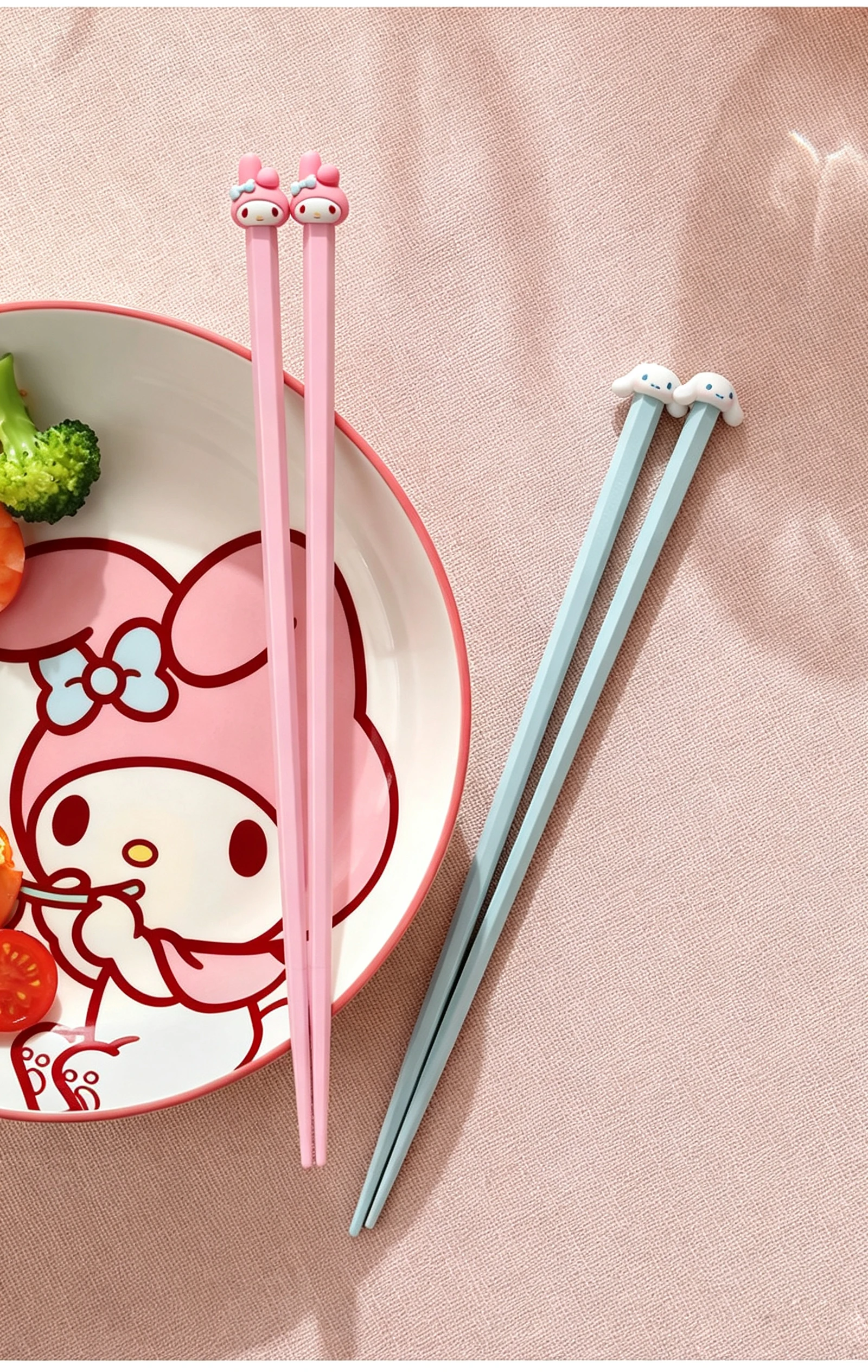 Sanrio Hello Kitty Legierungs-Esslöffel, Kawaii-Stil, rutschfest, antibakteriell & Küchen-Esszubehör, Paar-Esslöffel als Geschenk – Detail 8