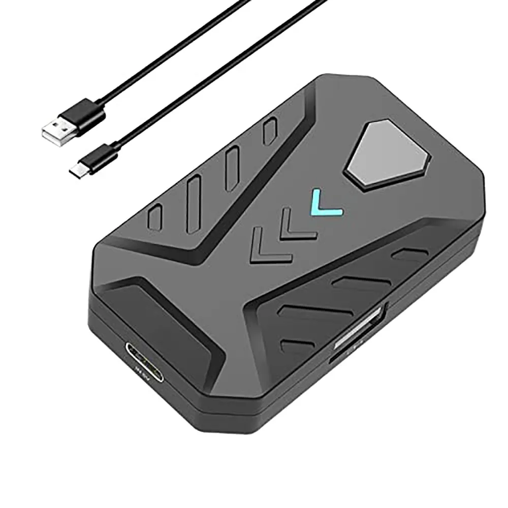 

Конвертер для игровой клавиатуры и мыши USB MIX Lite, адаптер для клавиатуры и мыши, портативный мобильный игровой коннектор для системы Android