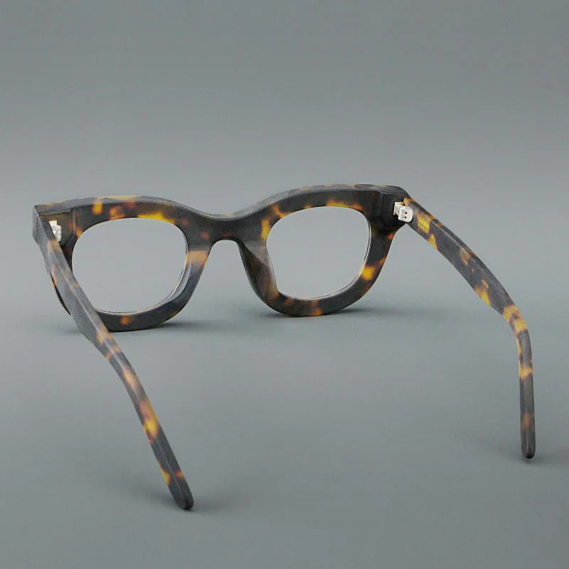 Nuevo Montura de gafas de acetato Retro para hombre, gafas ópticas hechas a mano a la moda, gafas graduadas de lectura para miopía, gafas de tendencia 6688 para mujer