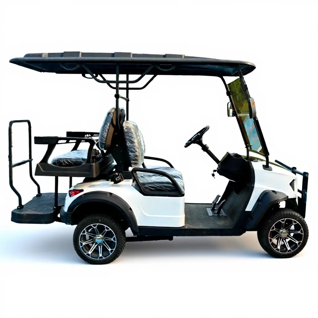 4 Seater Electric Golf Cart 48V Lithium Battery CE Certified Utility Vehicle for Resort Community Transportation