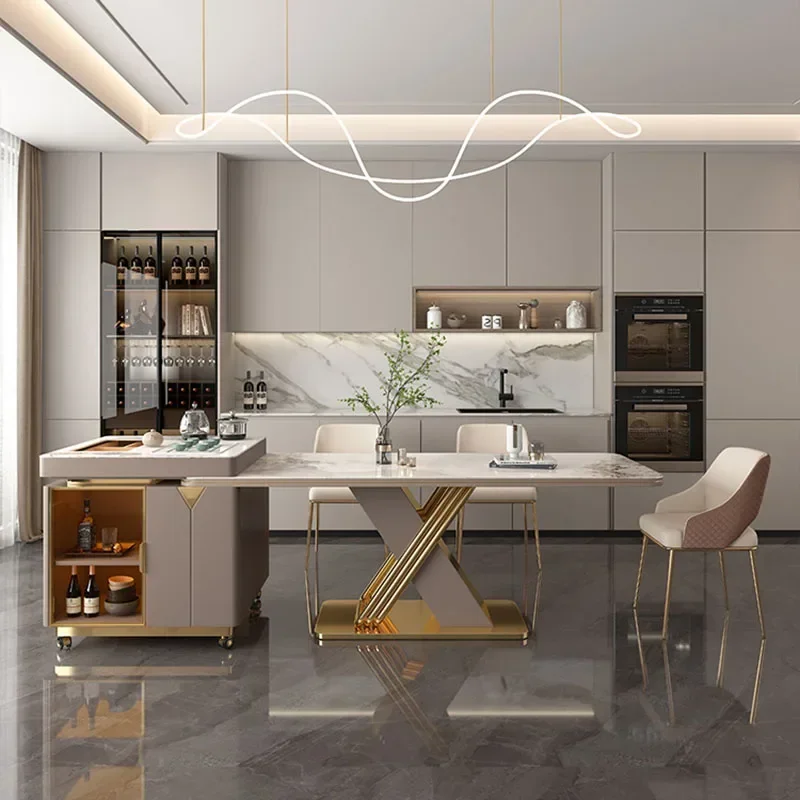 

Роскошная комната, офис, сидячий, веселый круглый, удобный, выдвижной обеденный стол, кухонная мебель, бесплатная доставка, Comedor Wedding