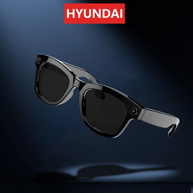 HYUNDAI M01 New Smart Glasses AI Headphones HD 1080p Polarized  Sunglasses Video Conference Recording Safety Sports DVR Camera