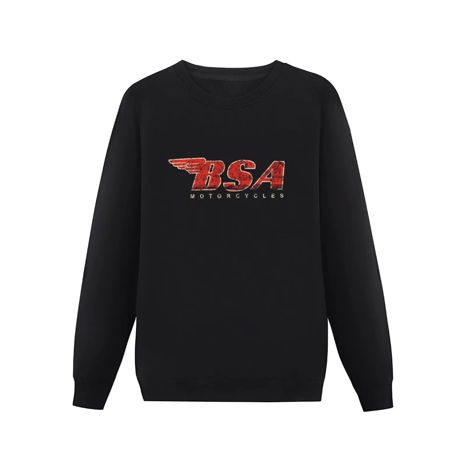 BSA-Camiseta con logotipo de diseño desgastado para motocicleta para hombre, sudadera coreana, chándales de otoño e invierno