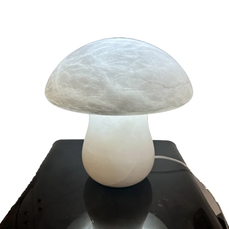 

Marble mushroom head desk lamp, bedside study, bedroom sofa cabinet, all copper desk lamp