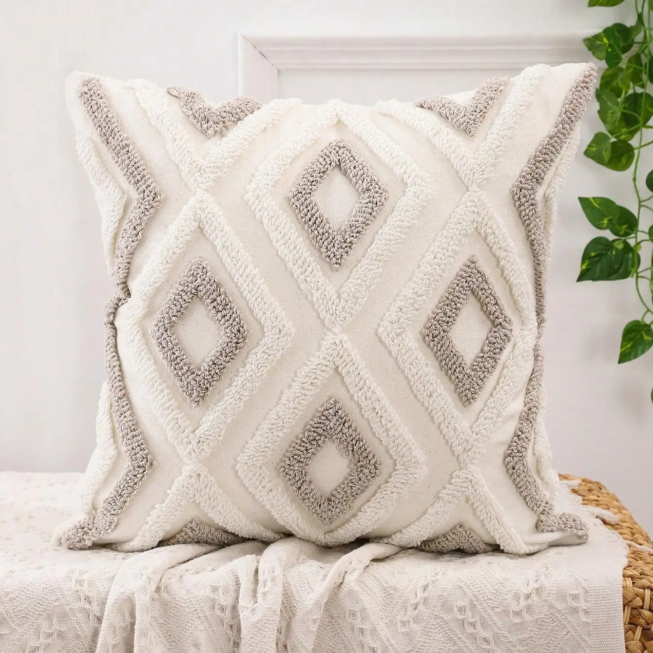 Cross-Border Foreign Trade Hot-Selling Bohemian Loop Velvet Coconut Tree Pillowcase, Available For Dropshipping On Amazon And