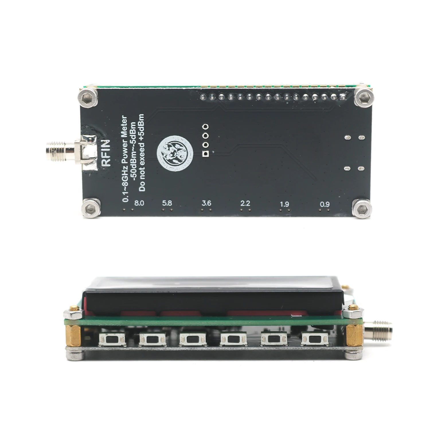 0.1 إلى 8Ghz USB RF السلطة متر AD8319 ARW227 مصدر الإشارة هوائي كسب الكاشف هام راديو مكبر للصوت 868Mhz 915Mh 2.4Ghz 5.8Ghz