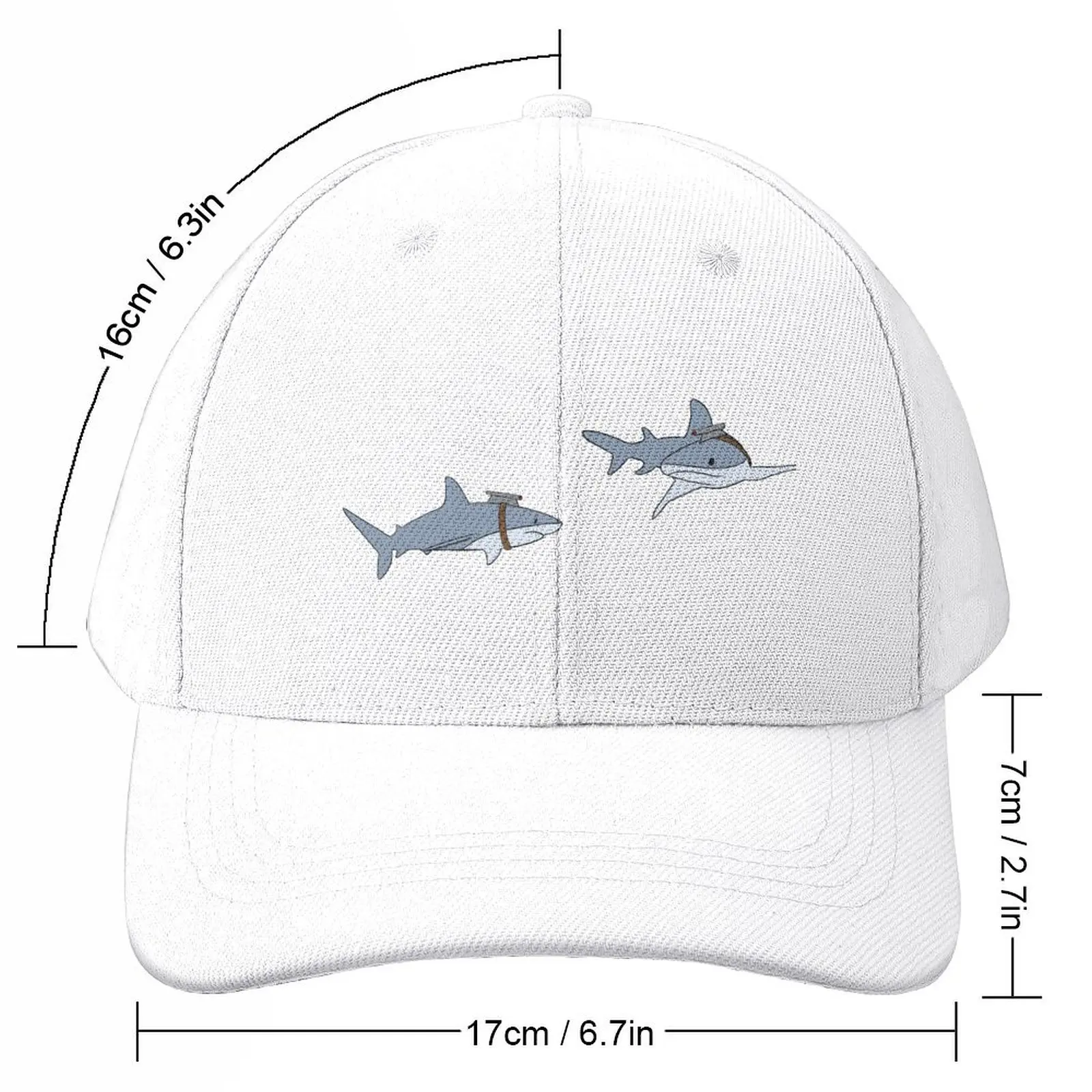 Sharks with laser beams Baseball Cap Golf derby hat Men's Luxury Women's