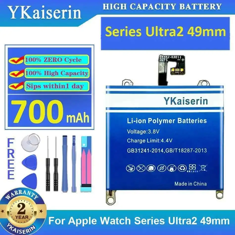 

Good Low-Temperature Performance For Apple Watch Series Ultra2 49Mm 700Mah Lightweight Battery