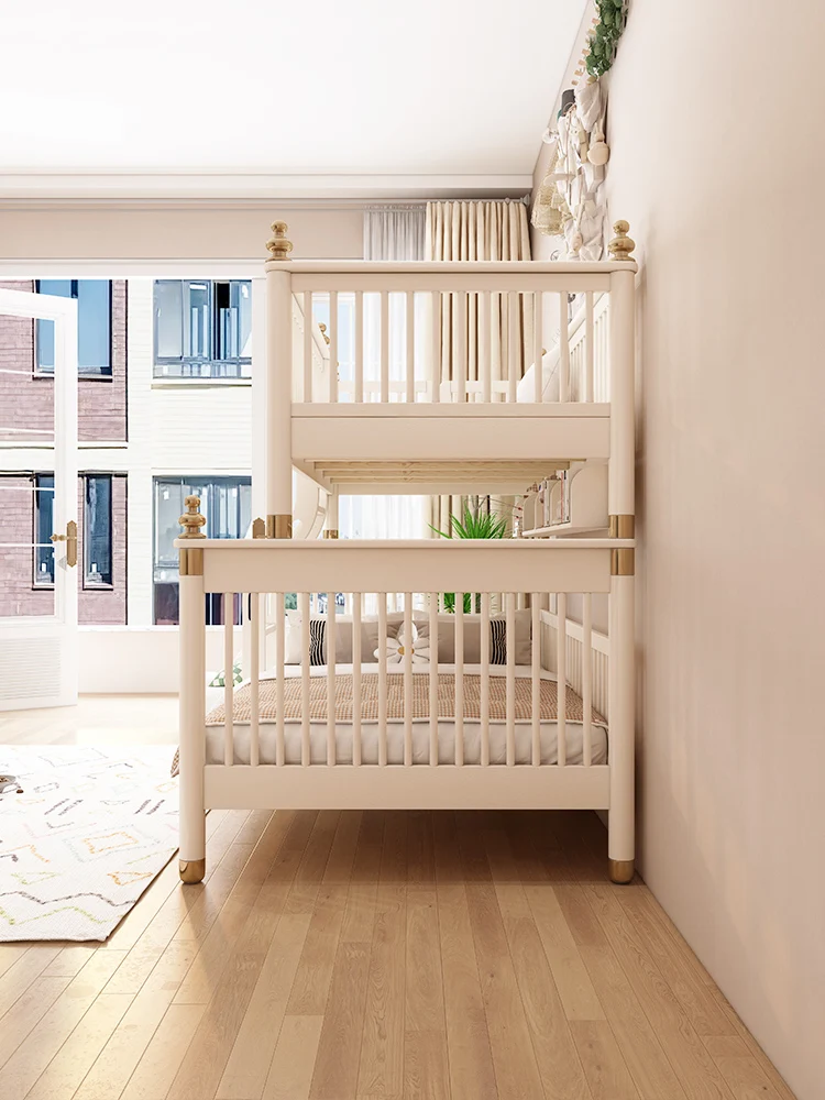 Small apartment upper and lower beds Bunk beds Upper and lower beds Children's Multifunctional child