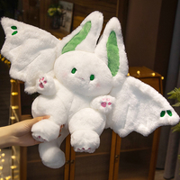 Big Bat Plush Toy Kawaii Animal Creative Magical Spirit Rabbit Plush Doll White Bat Soft Rabbit Stuffed Toys for Kids Girl Gift