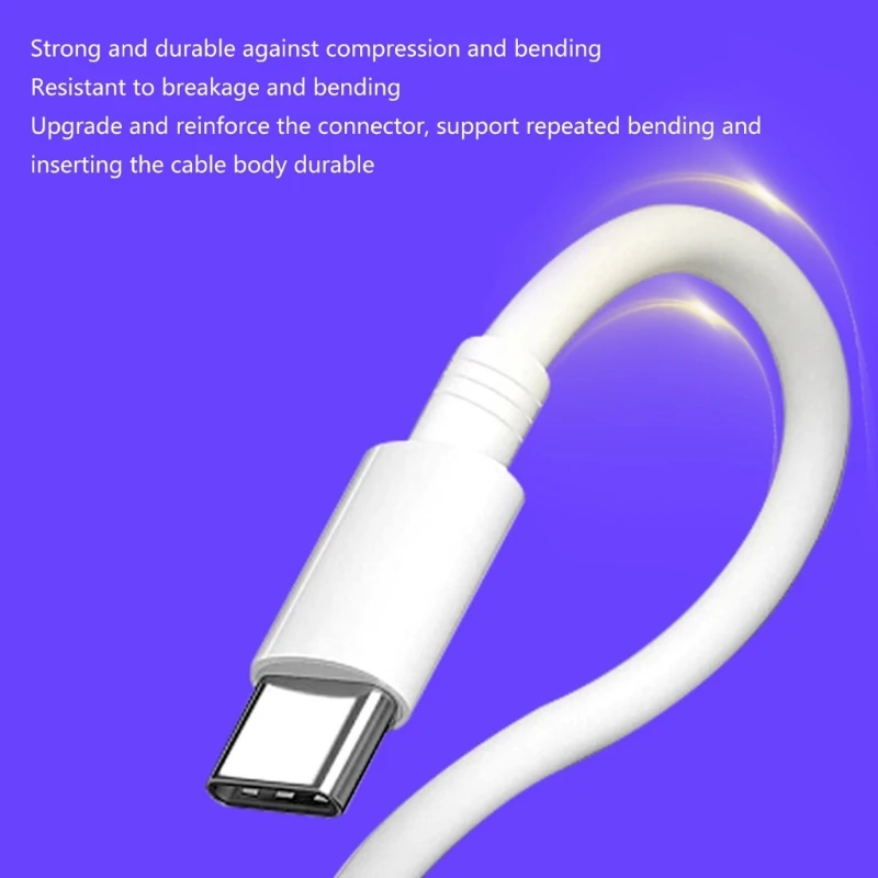 DXAB USB C to Micro USB Charging Cable Data Transmission Cord for Laptop Phone