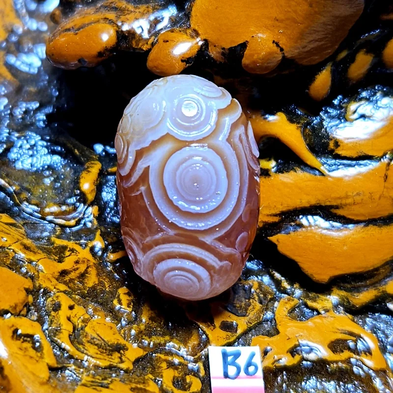Natural Red Sardonyx palm Agate Alxa Gobi Eye Mineral Specimen Energy Crystal Chakra Reiki Healing Stone Home Decor - view 6