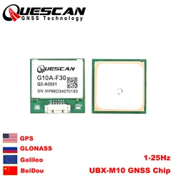 QUESCAN G10A-F30 UBX M10 GPS Module 1-25Hz GNSS Receiver for FPV Drone Betaflight GPS Galileo BeiDou GLONASS QZSS SBAS