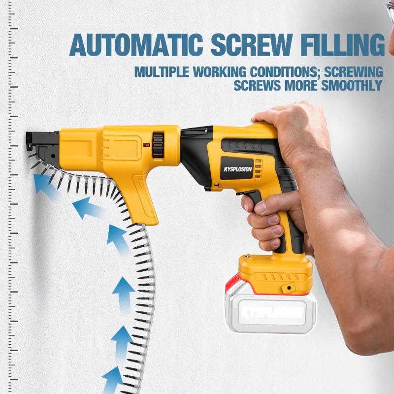 ​​2In1 Brushless Cordless Screw Gun 5 Speed Screwdriver Power Tool 1/4