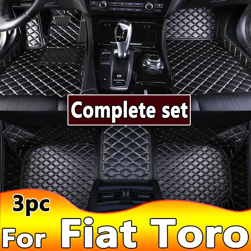 

Custom Car Floor Mats For Fiat Toro 2016-2022 DropShipping Interior Accessories 100% Fit Leather Carpets Rugs Foot Pads 0601