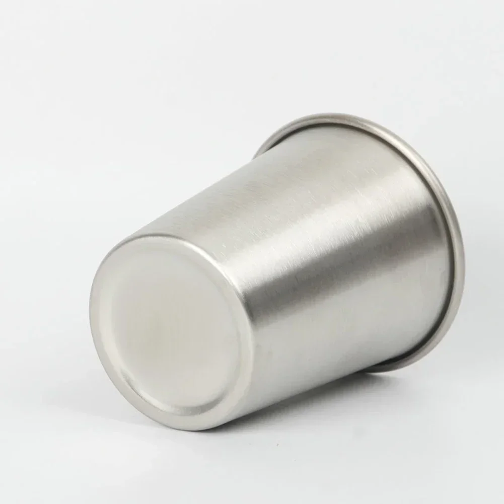 304 Stainless Steel Water Cup 360/500/600ml Beer Milkshake Cold Water Drinks Cup For Bar Coffee Shop Household Mouthwash Cup