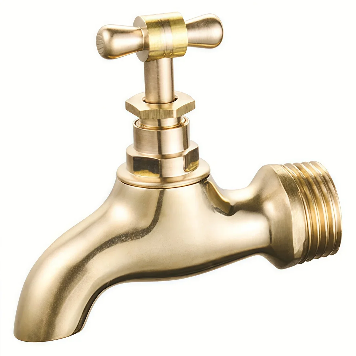 

1PC Brass Faucet G1/2' Automatic Slow Open with Faucet Outdoor Anti-freeze Crack Single Cold Faucet for Washing Machine Mop
