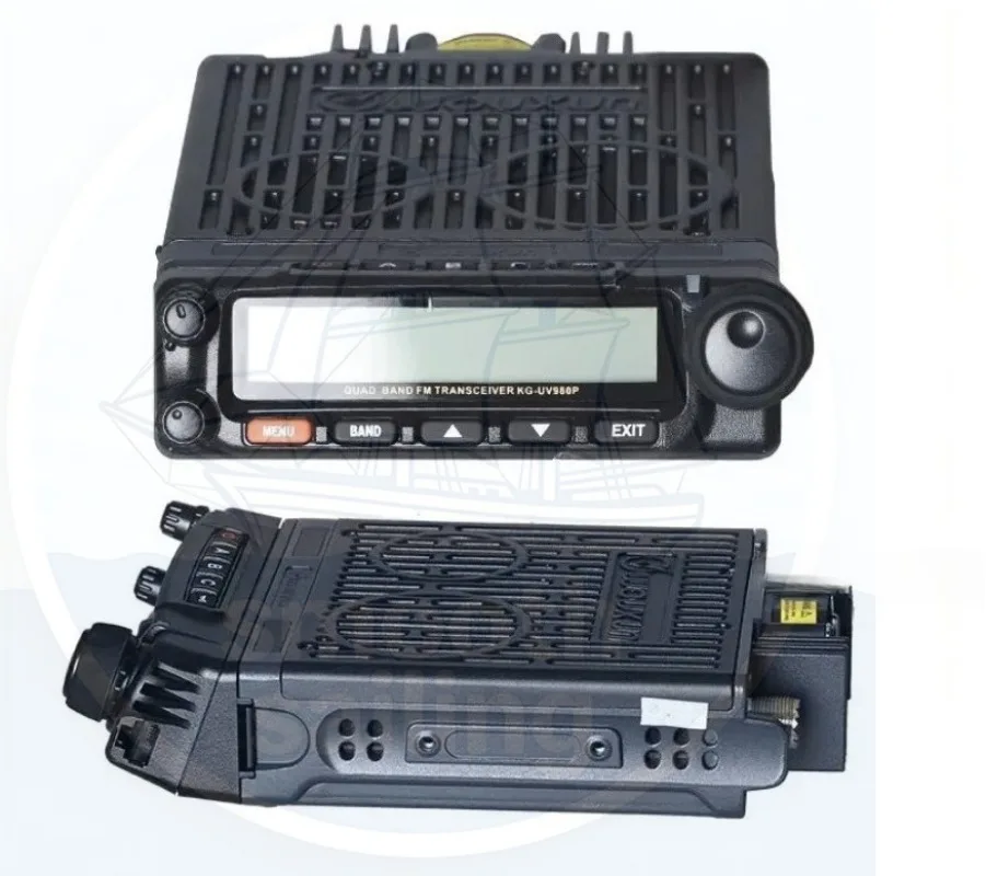 Car Mobile Radio KG-UV980P 50W Quad Band Mobile Radio VHF & UHF Air Band Receiving Cross Band Repeater Car Walkie Talkie