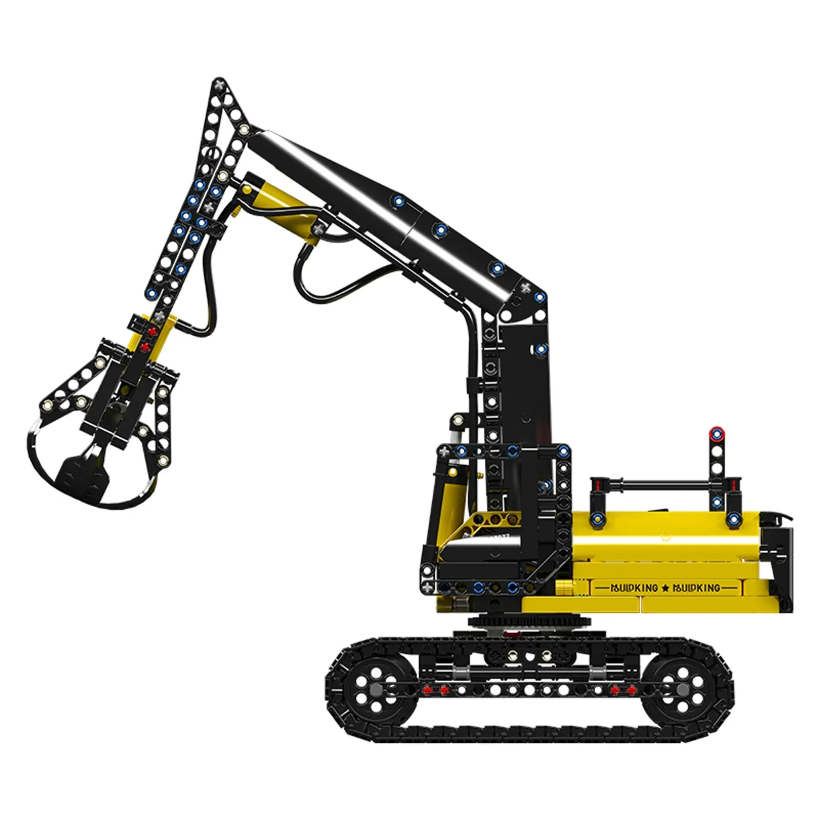 866PCS Hydraulic Log Grapple Model Building Blocks with Mechanical Crane Multi-Gear Control Pneumatic Parts for STEM Education