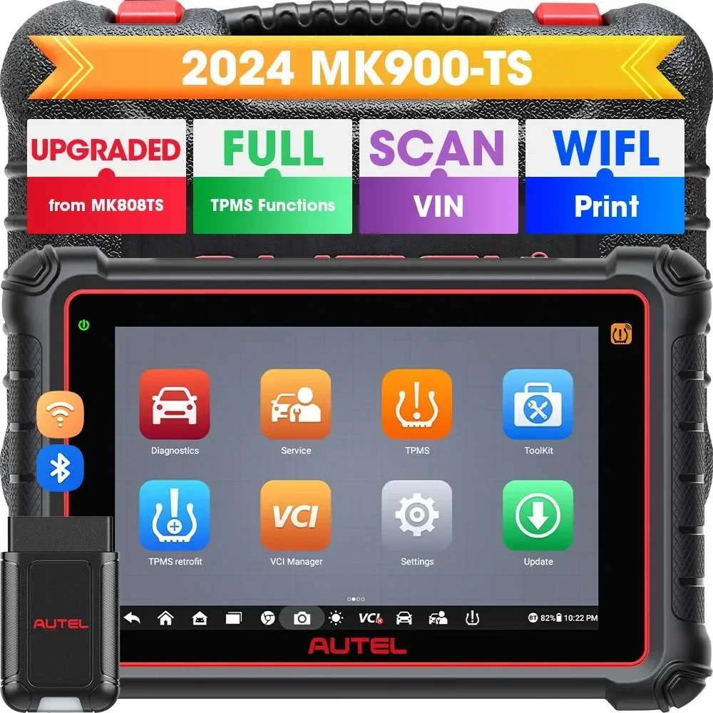 Autel maxicom mk900ts mk900-ts with powerful tpms full system Bi-directional Control Automotive diagnostic tools scanner for car