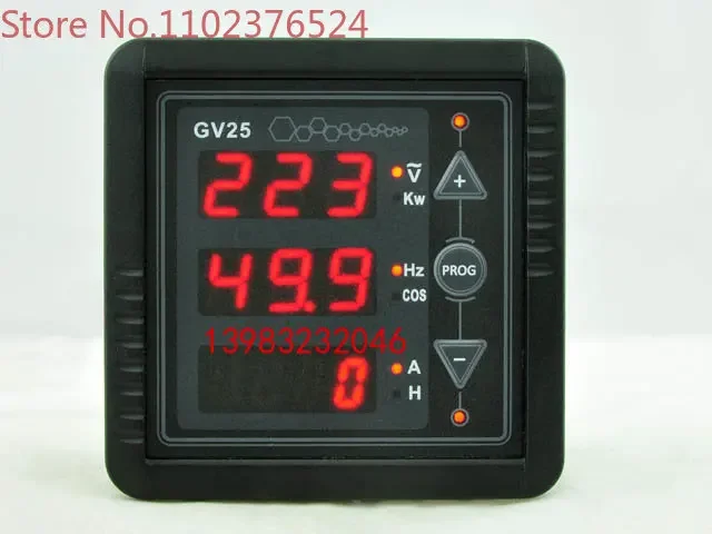 

GV25 MK2 generator digital display meter, voltage, frequency, power, current, time meter