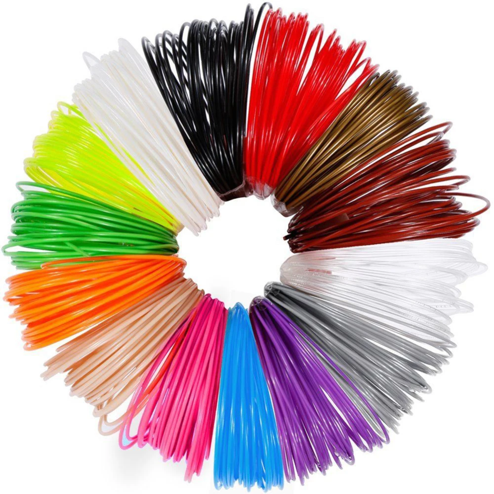 3D Printing Pen Special Diameter 1.75mm PLA Filament 20/30 Colors 50/100/200 Meters Odorless Non-toxic Safe Printing Consumables