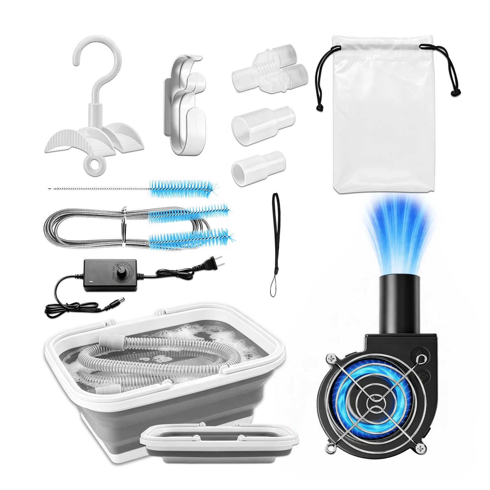 CPAP Hose Drying Device with Blower Fan - Easy-to-Use Tube Cleaner & Dryer Hose Tubing Dryer for Most Tubing, Fast & Efficient