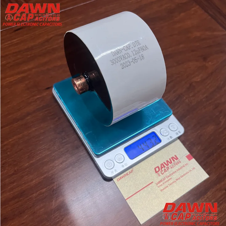 DAWNCAP DTR  0.12UF  3000VAC 80A  Resonant  Capacitor   93*55MM  M8